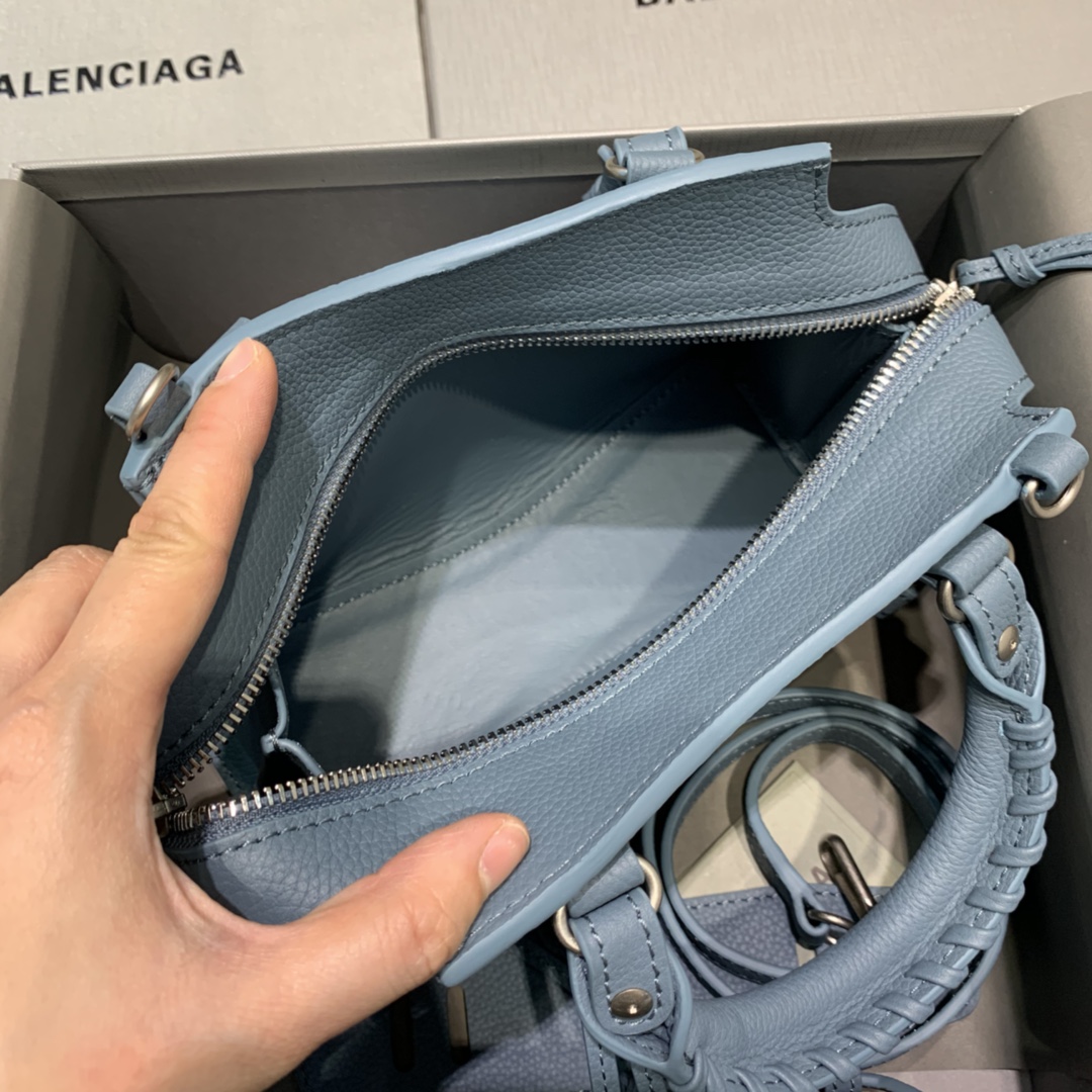 Balenciaga Neo Classic Mini Handbag Shoulder Bag Sky Blue